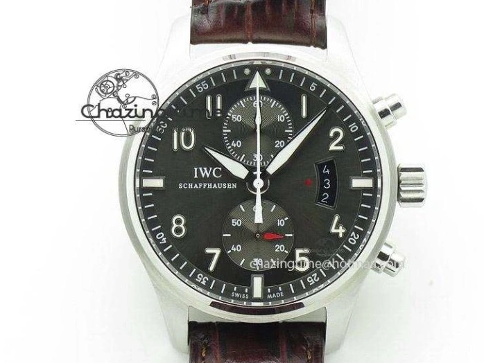 MIROTIME 0121 SunProtective Portugieser Chronograph Edition 150 Years IW371601 ZF 1:1 Best Edition Blue Dial on Black Leather Strap A7750 (Slim Movement) 7137